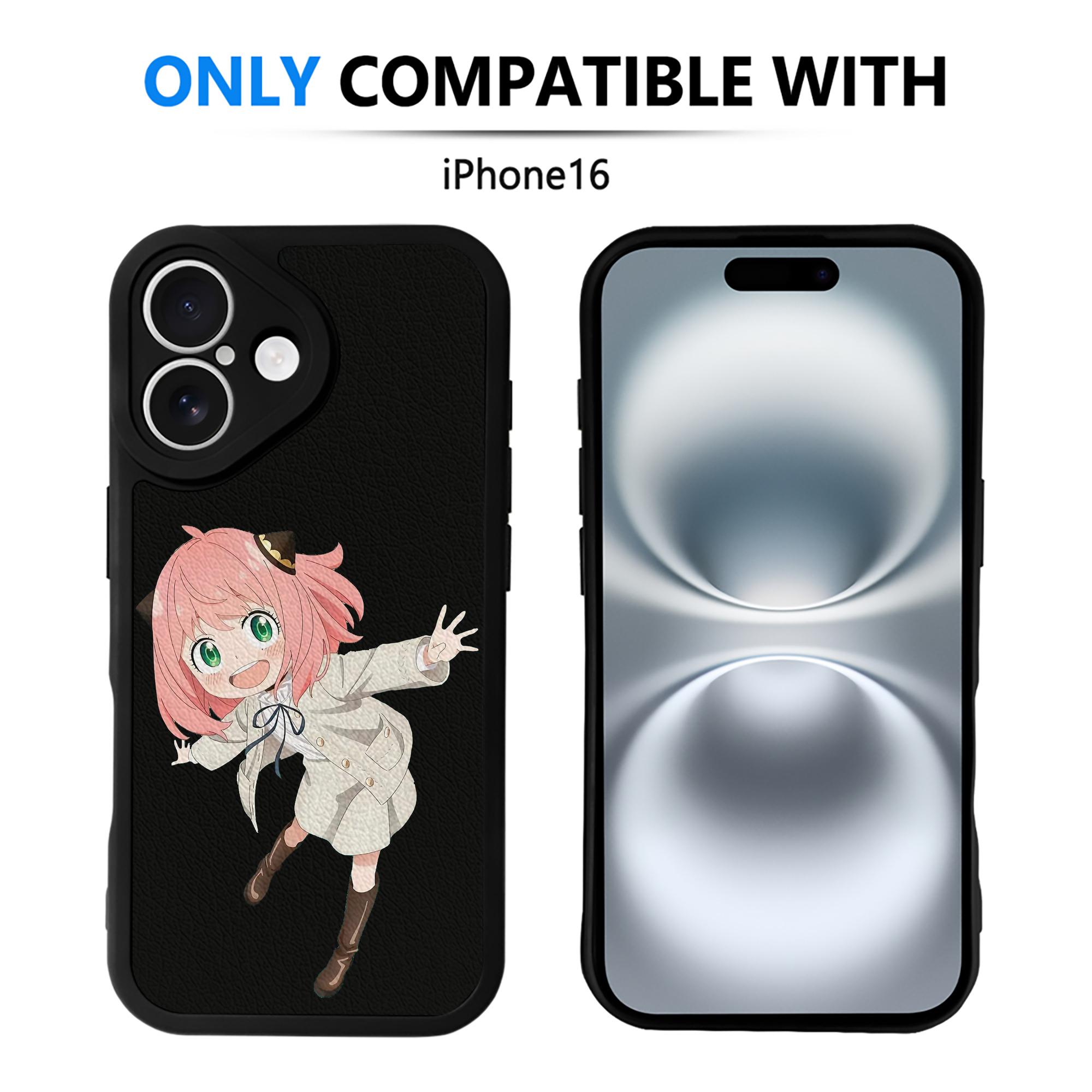 （画像用） SPY×FAMILY间谍家家酒 【iPhone 16シリーズ対応】シリコンスマホケース（レザー調） 材質：シリコン